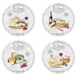Conjunto de 4 pratos LES FROMAGES