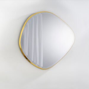 Espelho com forma oval irregular