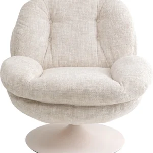 Poltrona giratória Cosy Bege